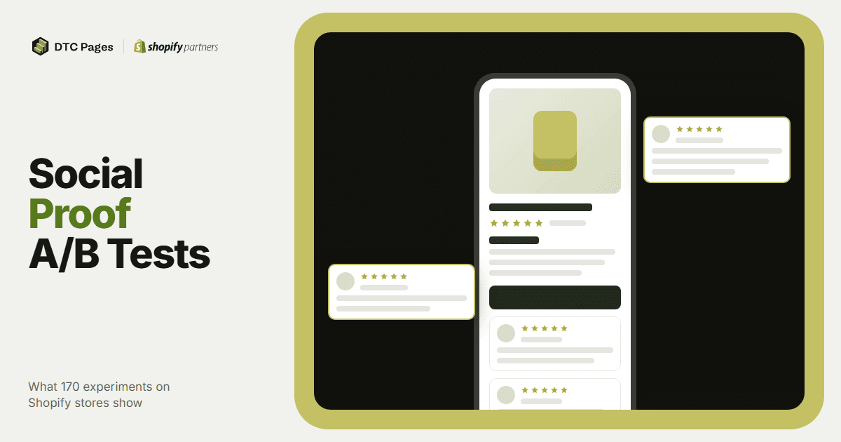 Social Proof A/B Tests: What 170 Experiments on Shopify Stores Show