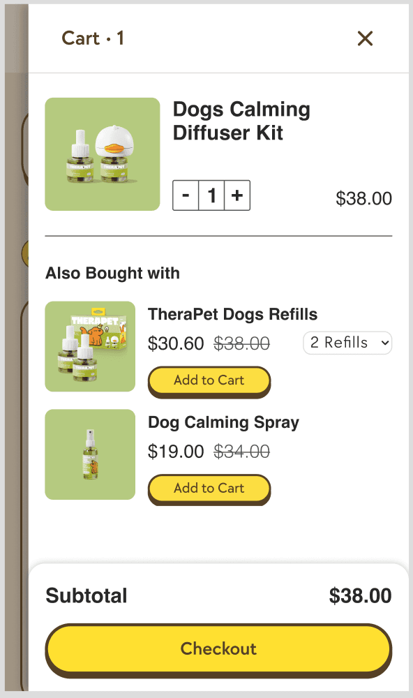 Cart Drawer after redesign