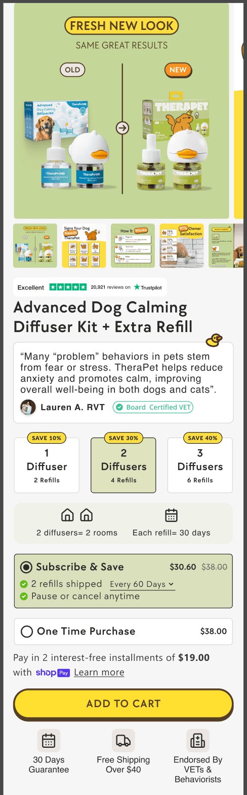 Product Detail Pages redesign