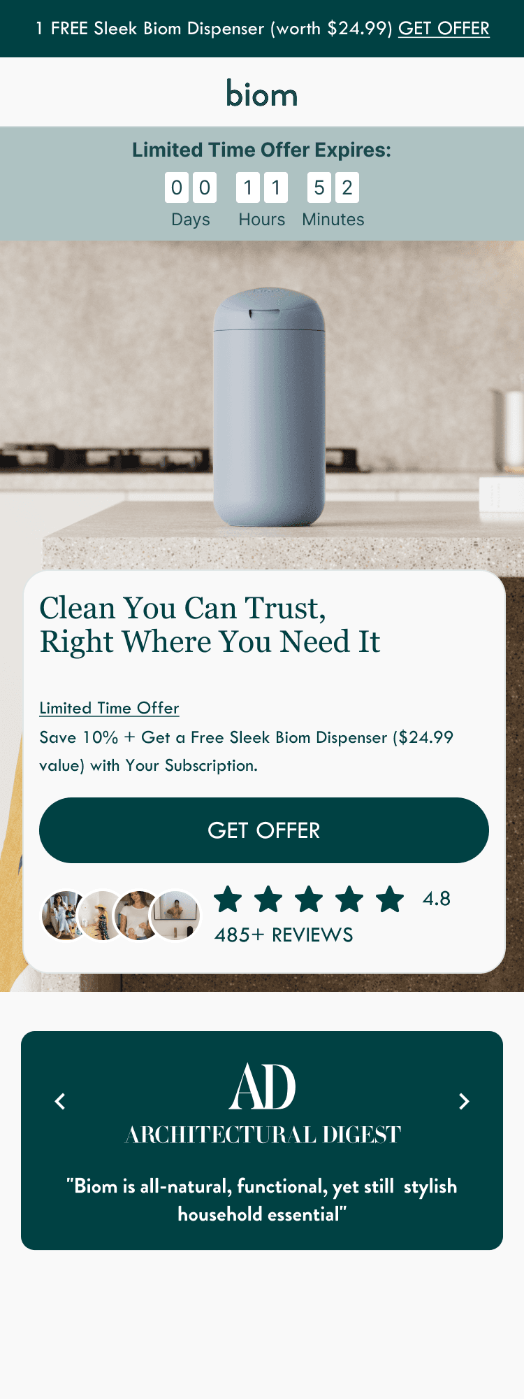 Biom - Landing Page