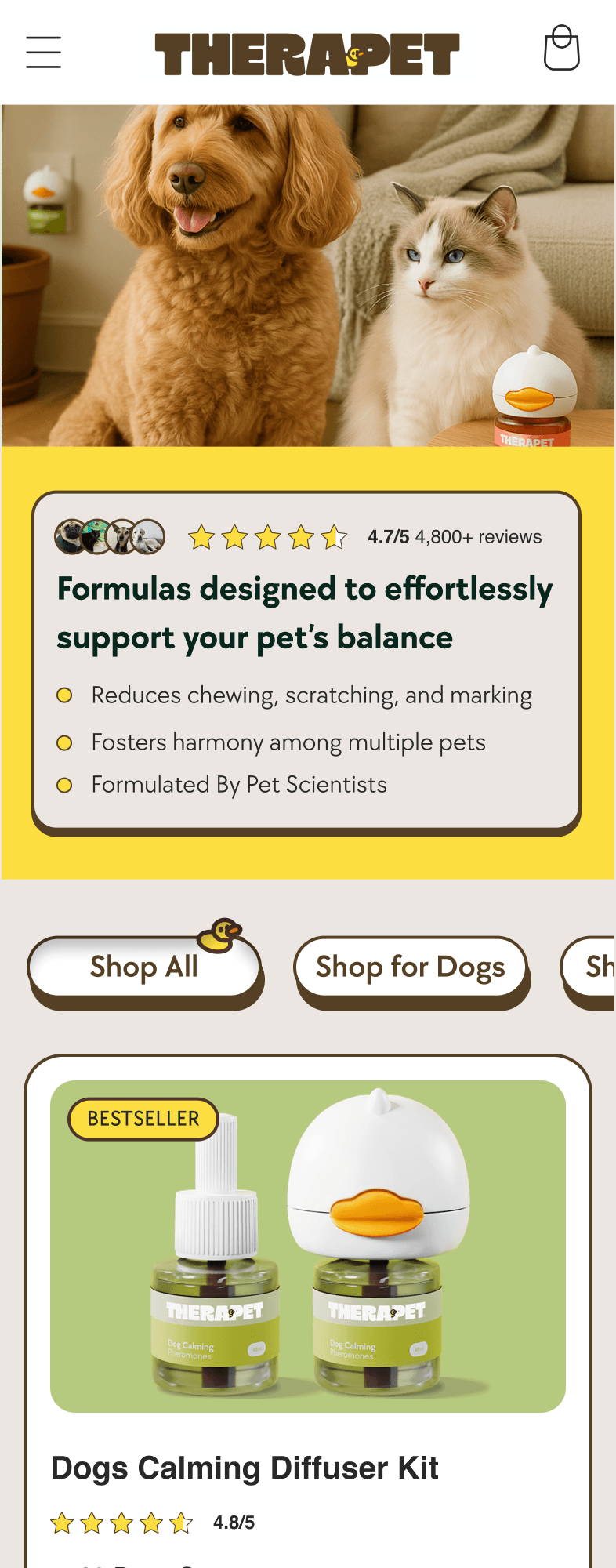 TherapetMD - Collection Page